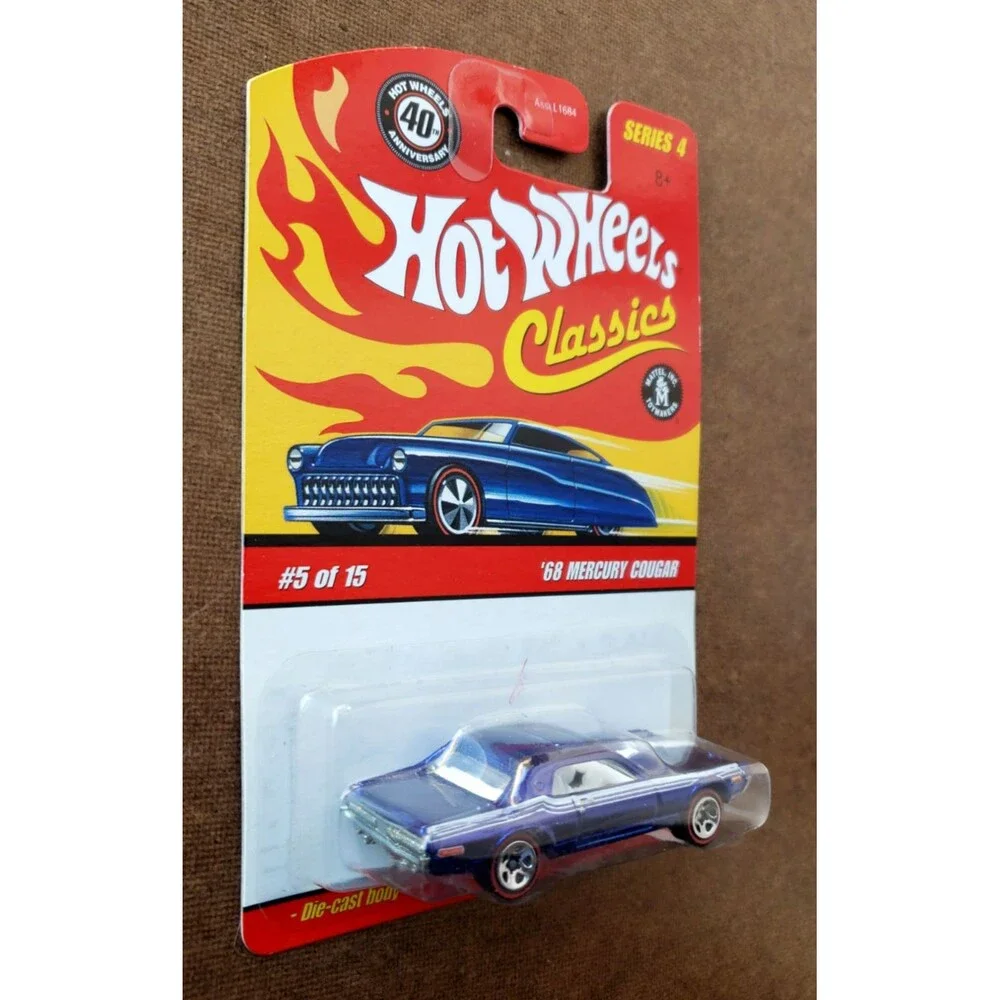 2008 Hot Wheels '68 MERCURY COUGAR Blue Classics Series 4 #5/15 1:64 Redline 5SP